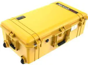 Pelican 1615 Air Wheeled Check-In Case with Pick-N-Pluck Foam, Yellow
