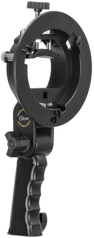 Glow Handheld Grip S-Type Bracket Bowens Mount Holder for Speedlite Flash Softbox
