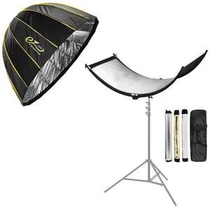 Glow EZ Lock Deep Parabolic Quick Softbox (48") + ArcLight Curved Reflector Kit