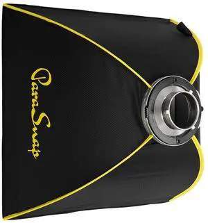 Glow Glow ParaSnap 24x24" Square SterlingFibre Bowens Mount Softbox w/External & Internal Diffusers, 144mm Bowens Speedring, Soft box Swap Speedring Adapter Perfect for Studio Softbox Lighting