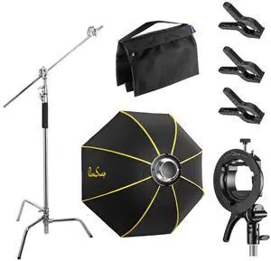 Glow ParaSnap 44" Octa SterlingFibre Softbox Bowens with Stand #PARA-SNAP-44 K1