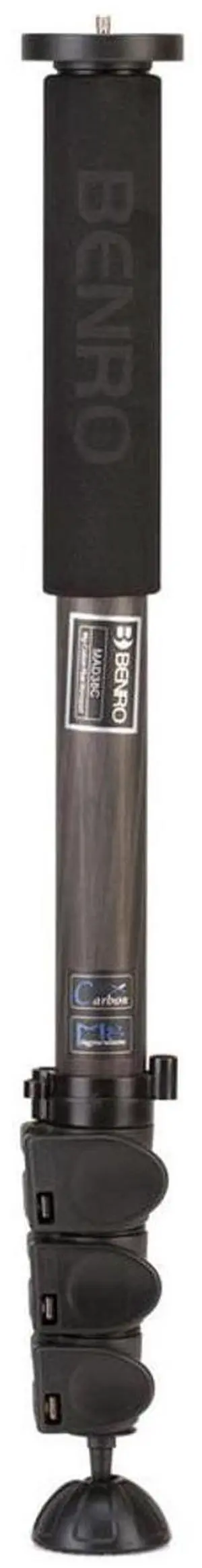 Benro MAD38C Adventure 8X Carbon Fiber Series 3 Monopod, 4 Section, Flip Lock