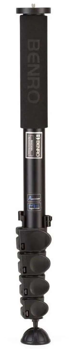Benro MAD49A Adventure Aluminum Series 4 Monopod, 5 Section, Flip Lock