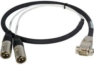 Laird 3' Premium HD15 to XLR Male Analog Audio I/O Breakout Cable for Ensemble Designs BrightEye 54 Signal Generator