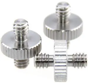 CAMVATE CAMVATE 1/4" Male to 1/4" Male Double-Ended Screw Adapter(3 Pieces)