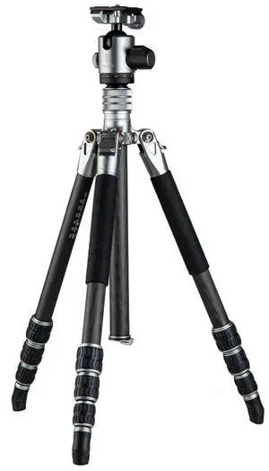 FotoPro FotoPro T-Roc One 4-Section Carbon Fiber          Professional Tripod, 22 lbs Capacity, 54.9"  Max Height