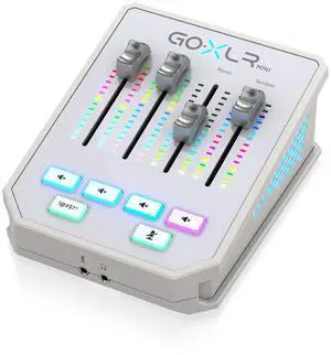 TC Helicon GO XLR Mini Online Broadcast Mixer, White