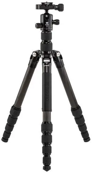Benro Tripster 1 Series 5-Section Carbon Fiber Travel Tripod/Monopod, Black