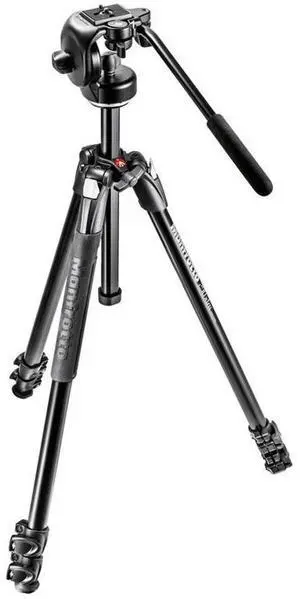 Manfrotto 290 Xtra 3-Section Aluminum Tripod with 128RC Micro Fluid Head and Quick Release