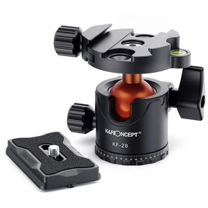 K&F Concept KF-28 Series 28mm Aluminum Alloy Panoramic Ball Head, 22 lbs Load Capacity K&F Concept KF-28 Series 28mm Aluminum Alloy Panoramic Ball Head, 22 lbs Load Capacity