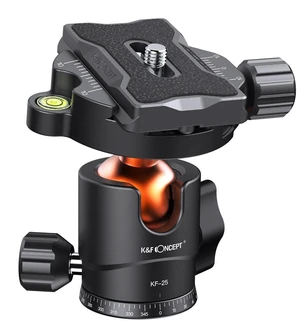 K&F Concept KF Concept KF-25 Series 25mm AL Alloy Panoramic Ball Head, 17.6 lbs Load K&F Concept KF Concept KF-25 Series 25mm AL Alloy Panoramic Ball Head, 17.6 lbs Load