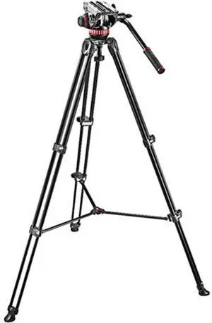 Manfrotto Manfrotto MVK502AM Video Telescoping Twin Leg Kit with 502 Video Head and Carry Bag