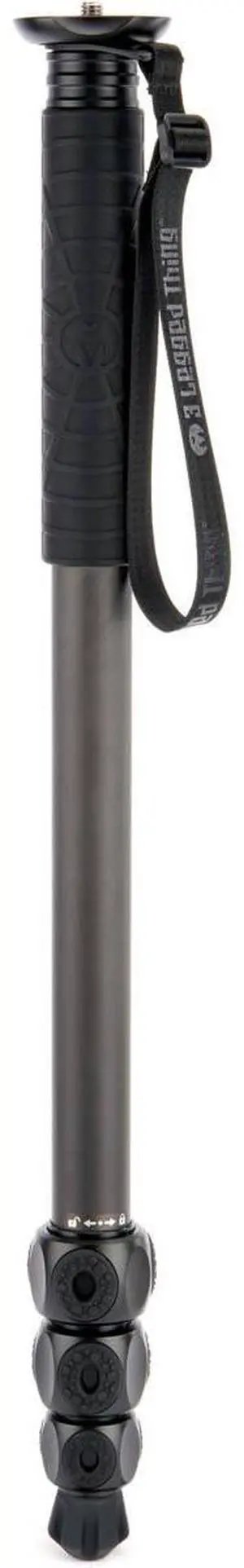 3 Legged Thing Legends Lance 4-Section Carbon Fiber Monopod, Darkness