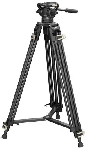 SmallRig AD-01 3751B 3-Section Heavy-Duty Aluminum Tripod with Fluid Head
