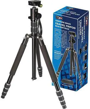 VidPro AT-77 VentureMaxx Professional 4-Section Aluminum Travel Tripod with Ball Head