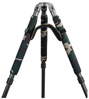 LensCoat LegWrap Pro 512 (set of 3) for Gitzo Series 4 & 5 Tripods or Others with Upper Leg 37 - 43.2mm Diameters - Forest Green Camo, 12" Long