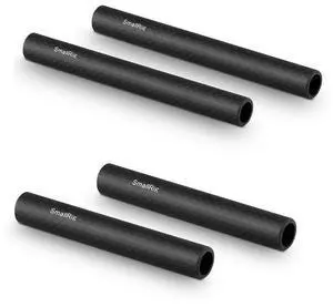 SmallRig 15mm Carbon Fiber Rod, 6", 2-Pack - With SmallRig 15mm Carbon Fiber Rod, 4", 2-Pack