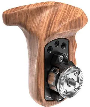 SmallRig Left Side Wooden Handle with ARRI Rosette for Handheld and Shoulder Mounting System