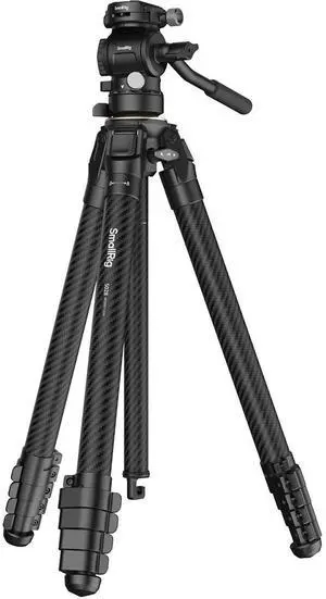 SmallRig Portable 5-Section Carbon Fiber Travel Tripod with Ball Head, Black