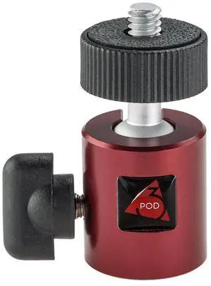 3Pod 3Pod M1 Mini Ball Head, Supports up to 4 pounds, Tripod Mount 3/8, Camera Mount Standard ¼-20