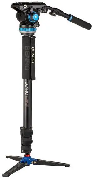 Benro A48FD Flip Lock Monopod W/ S6PRO Fluid Video Head A48FDS6PRO