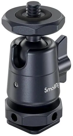 SmallRig Mini Ball Head Mount with Removable Cold Shoe, 2-Pack