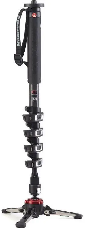 Manfrotto XPRO Monopod+ 5-Section Carbon Fiber Video Monopod