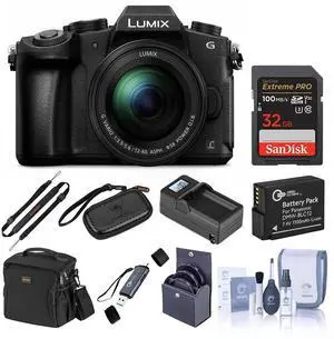 Panasonic LUMIX DMC-G85 Camera w/12-60mm f/3.5-5.6 OIS Lens, with Essentials Kit