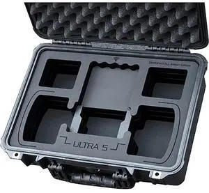 Jason Cases Waterproof Hard Case with Foam Insert for SmallHD Ultra 5 Bolt 6 Wireless Monitor, Black