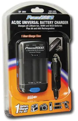 Power2000 XP-UNV AC/DC Universal Battery Charger
