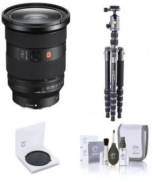 Sony FE 24-70mm f/2.8 GM II Lens, Bundle with Vanguard VEO 3 GO 204CP Carbon Fiber Tripod/Monopod and PH-25 Pan Head, 82mm UV Filter, Cleaning Kit