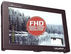 LILLIPUT FS7 7" Full HD Camera-Top Broadcast Monitor Metal Frame with 3G-SDI and 4K HDMI Metal Housing High Resolution F970 Plate for Camcorder DSLR