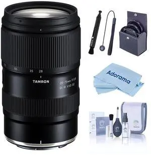 Tamron 28-75mm f/2.8 Di III VXD G2 Lens for Nikon Z, Black, Bundle with 67mm Filter Kit, Cleaning Kit, Lens Cap Tether and Cleaning Cloth