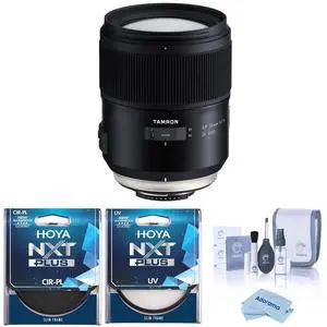 Tamron SP 35mm f/1.4 Di USD Lens for Canon EF, with Hoya 77mm UV and CPL Filters