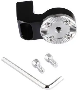 CAMVATE ARRI Rosette M6 Female Thread Adapter with 1/4"-20 Mount, L-Shape