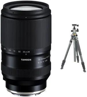 Tamron 28-300mm f/4-7.1 Di III VC VXD Lens w/ALTA PRO 2+ 264AB Aluminum Tripod
