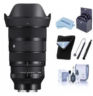Sigma 28-45mm f/1.8 DG DN ART Lens for Sony E, Black, Bundle with Included Value