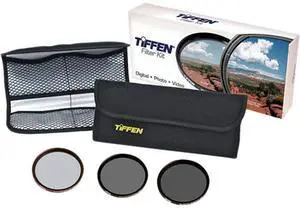 Tiffen 58mm DV Select Filter Kit 3, Neutral Density 0.6, Ultra Circular Polarizing and Black Promist 1/4 Filters