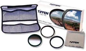 Tiffen 82mm Digital Pro SLR Filter Kit, with Digital Ultra Clear, Color Grad ND.6, Pro-Mist 2 Filters, Micro Fiber Cleaning Cloth & Filter Case