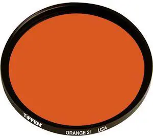 Tiffen 67mm #21 Glass Filter - Dark Orange #67OR21