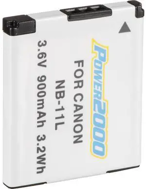 Power2000 NB-11L 3.6V 900mAh Rechargeable Lithium-Ion Battery for Canon Powershot ELPH and A-Series Cameras