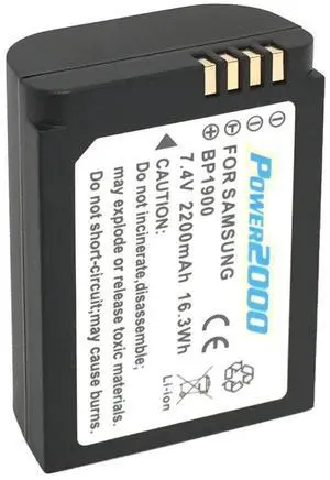 Power2000 BP-1900 7.4V 2200mAh Rechargeable Lithium-Ion Battery for Samsung NX1 Cameras