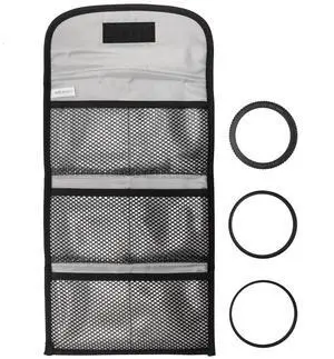 Adorama Slinger Filter Wallet "P" Holds 6x 82mm Round or 6x Square Filters,Black