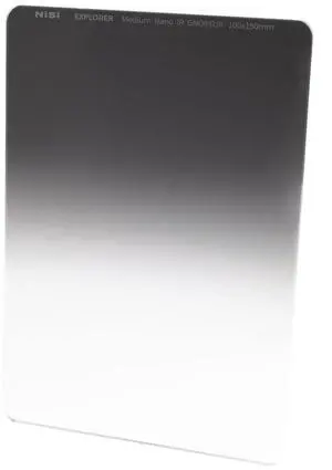 NiSi 100x150mm Explorer Nano IR Medium Graduated ND (8) 0.9 Filter, 3 Stop
