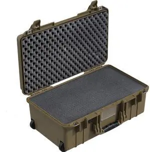 Pelican 1535 Air Wheeled Waterproof Carry-On Hard Case with Foam Insert, OCP Tan