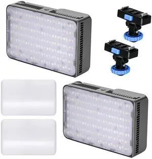 amaran Ace 25c 25W RGBWW On-Camera LED Light, Silver, 2-Pack