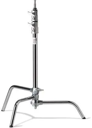 Kupo 20" Master Raiser C-Stand with Sliding Leg, 78" Maximum Extension, 22lbs Load Capacity, Silver