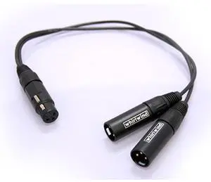 Whirlwind 1.5' XLR Female to 2 XLR Male Y Adapter Cable