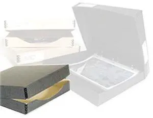 Archival Methods Three Ring Binder Box 12.25x13.25x1.5", Gray