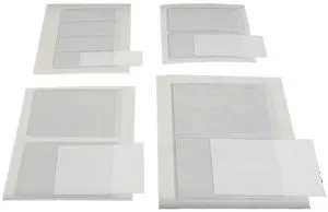 Archival Methods Adhesive Back Vinyl Label Holders, 1x3", Package of 20